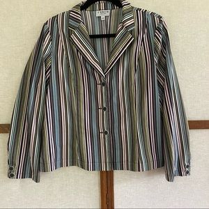 Vintage J Envie New York Striped Blazer - Size 14